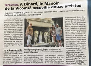 Article "Le Pays Malouin" : A Dinard, le Manoir de la Vicomté accueille douze artistes
